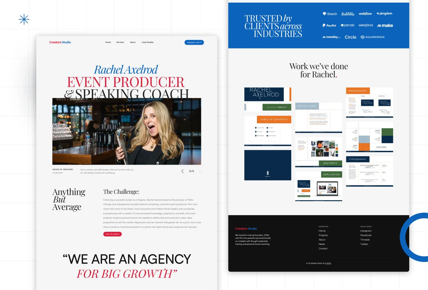 Creator management design by Blitz Studio