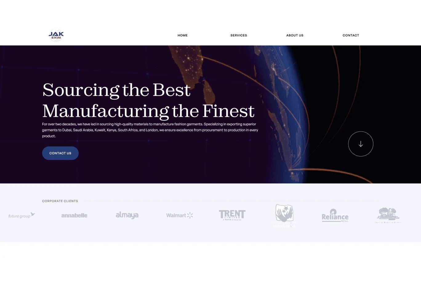 JAK Exim Manufacturing design showcase by Blitz Studio